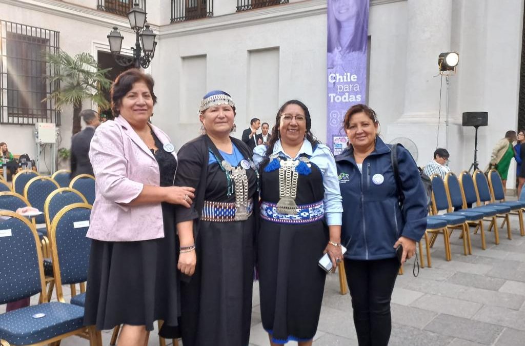 Participación en el  día internacional de la Mujer  en el Palacio de la Moneda